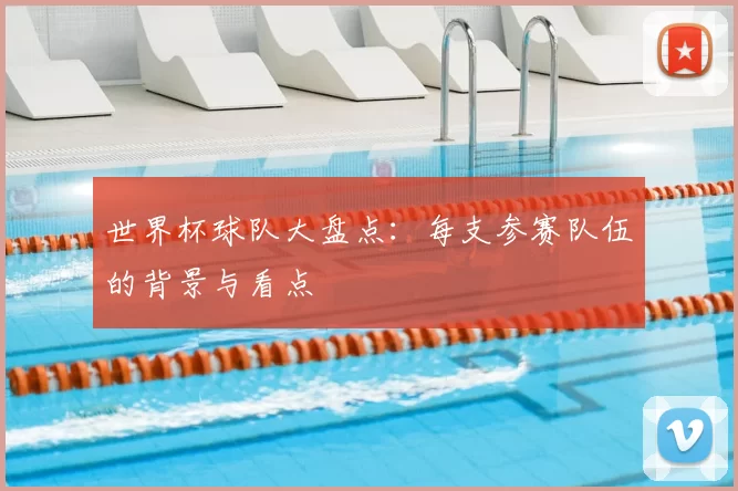 世界杯球队大盘点:每支参赛队伍的背景与看点